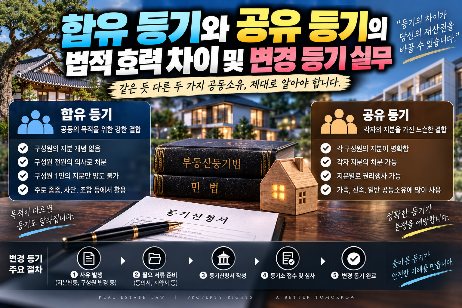 합유와 공유등기 비교에 대한 썸네일