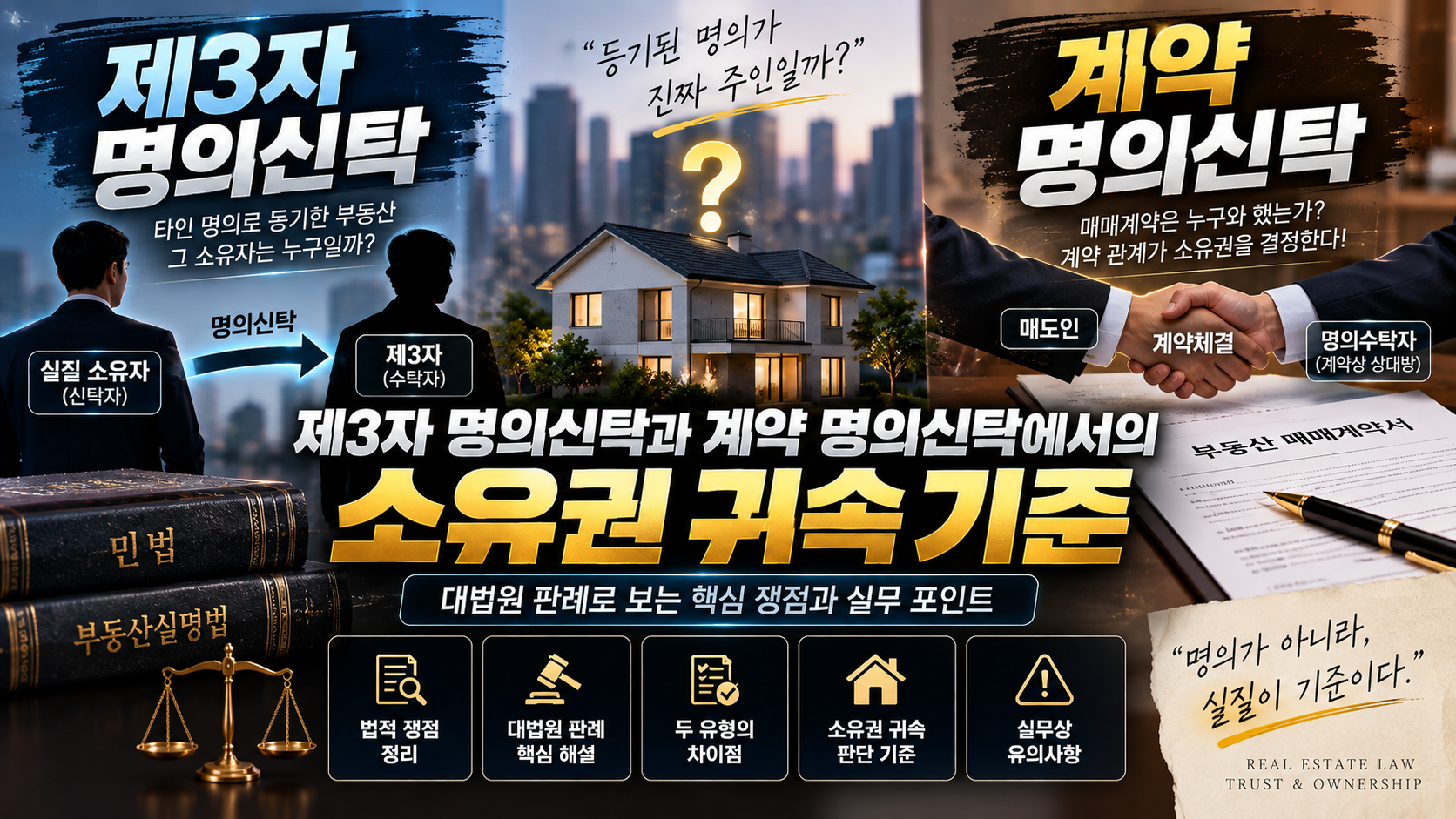 부동산 명의신탁 소유권 귀속기준에 대한 썸네일