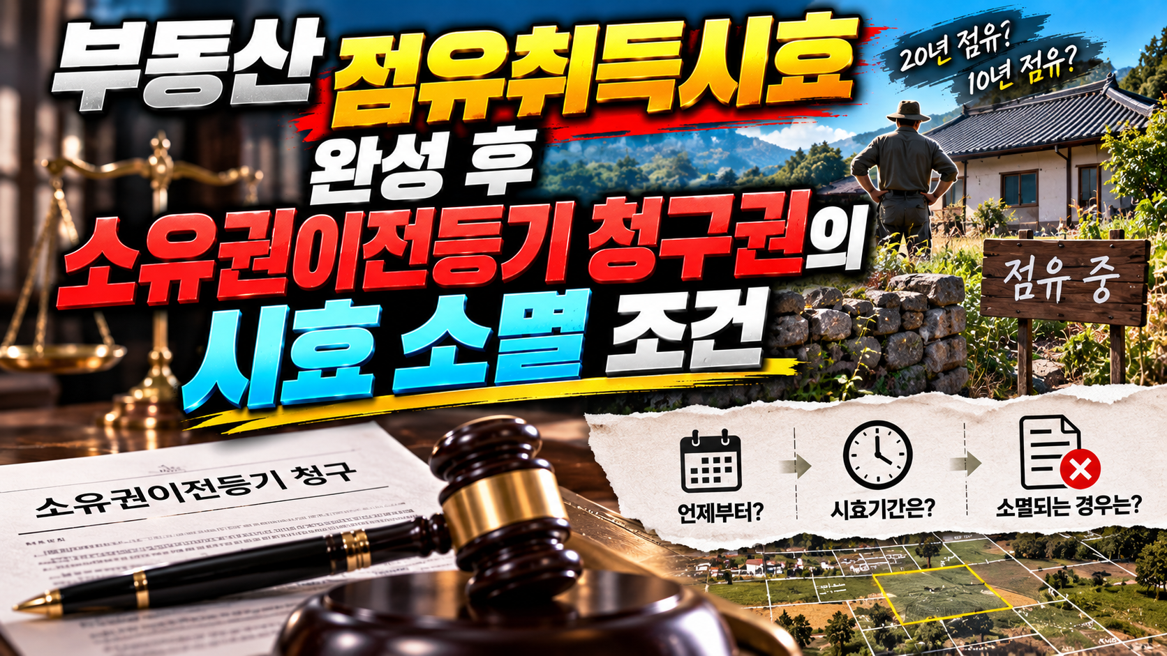 소유권이전등기 청구권의 시효소멸조건에 대한 썸네일