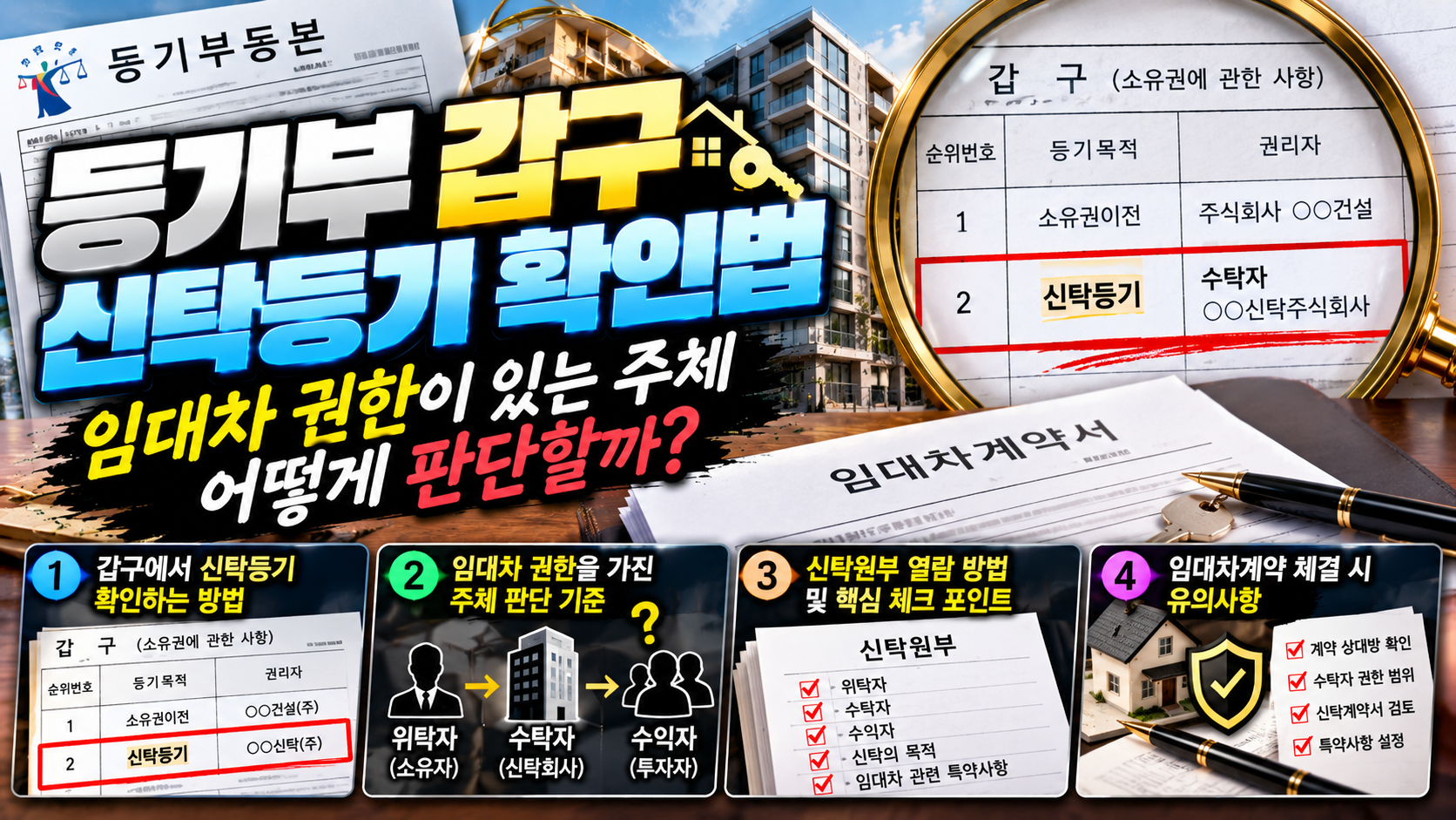 등기부 갑구 신탁등기 확인법에 대한 썸네일