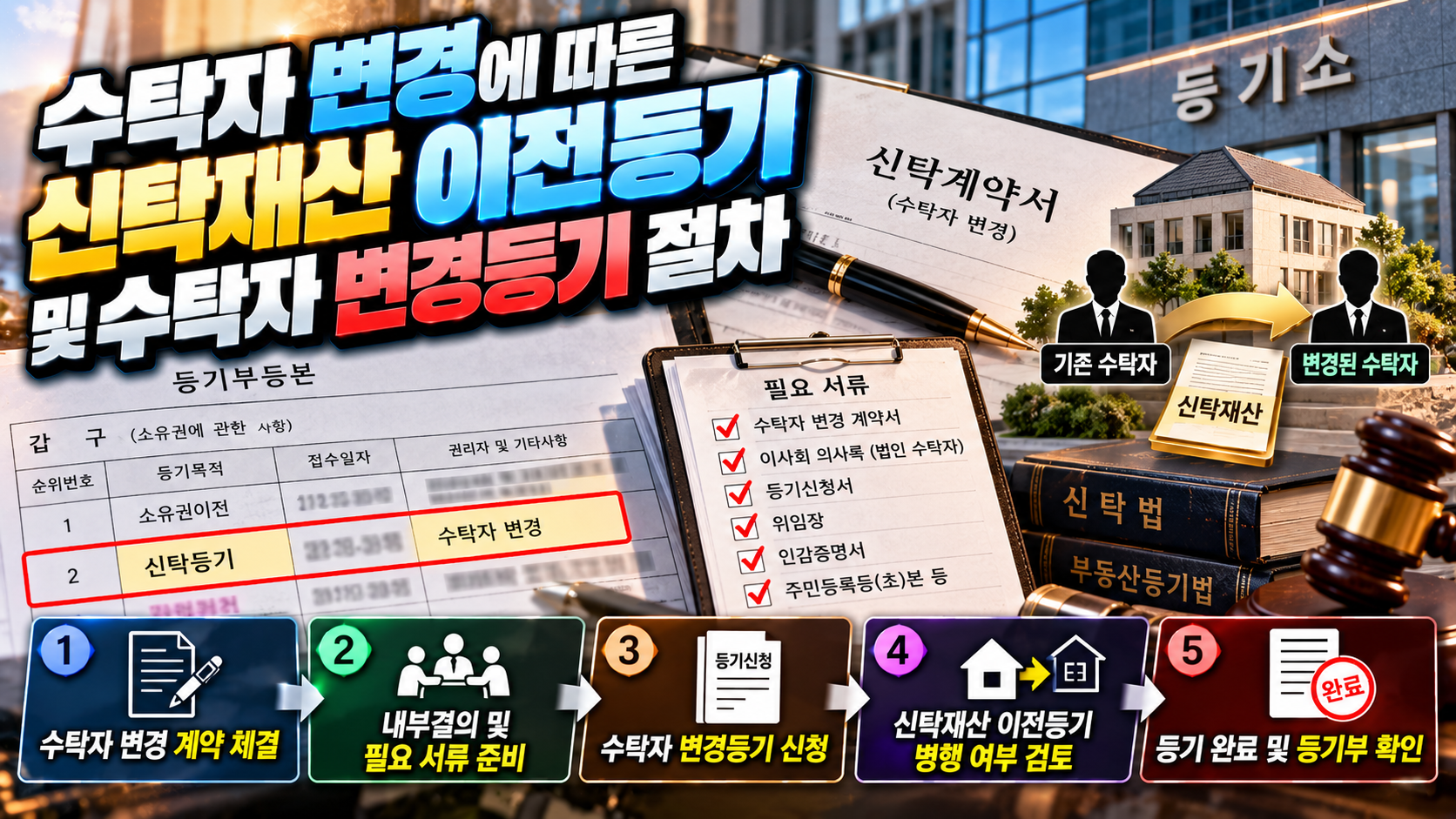 수탁자변경에 따른 신탁재산 이전등기에 대한 썸네일