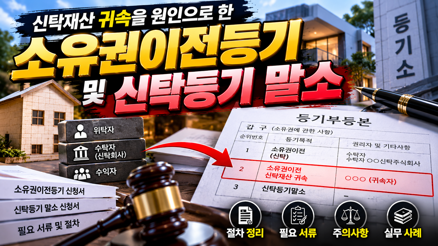 신탁재산 귀속과 등기 말소 안내에 대한 썸네일